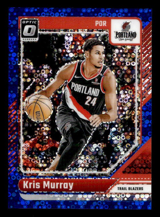 2024-25 Panini Donruss Optic Kris Murray /49 Blue Disco #136 Trail Blazers