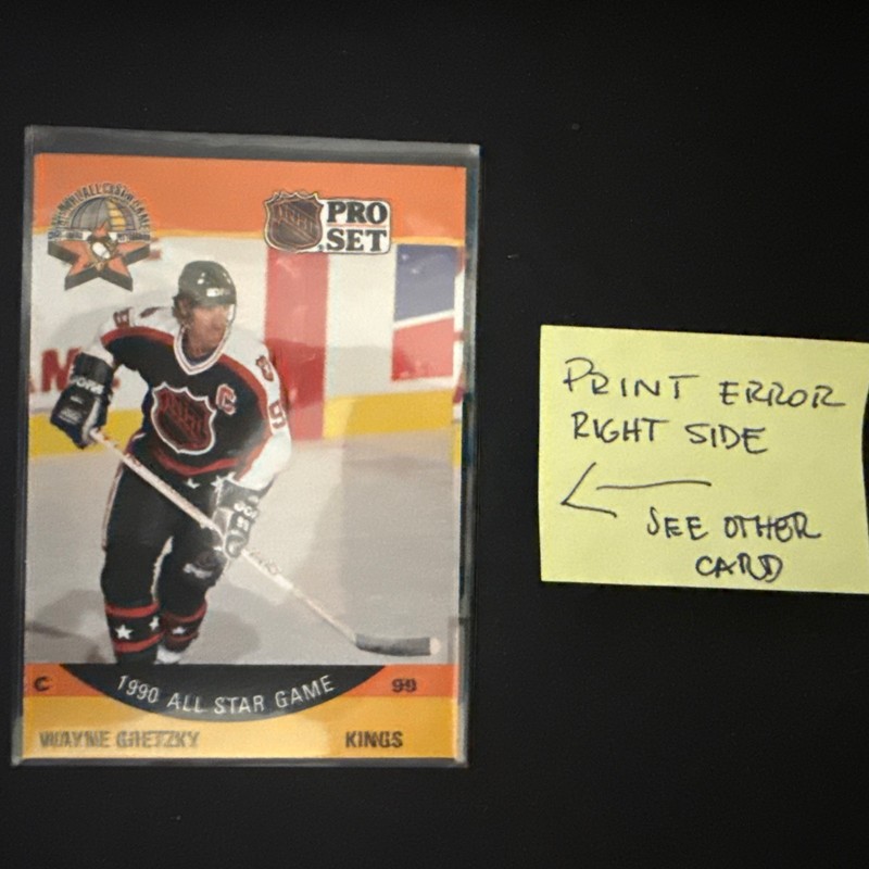 1990-91 Pro Set - Wayne Gretzky #340 - RARE!Printing Error Card (serious buyer) gallery