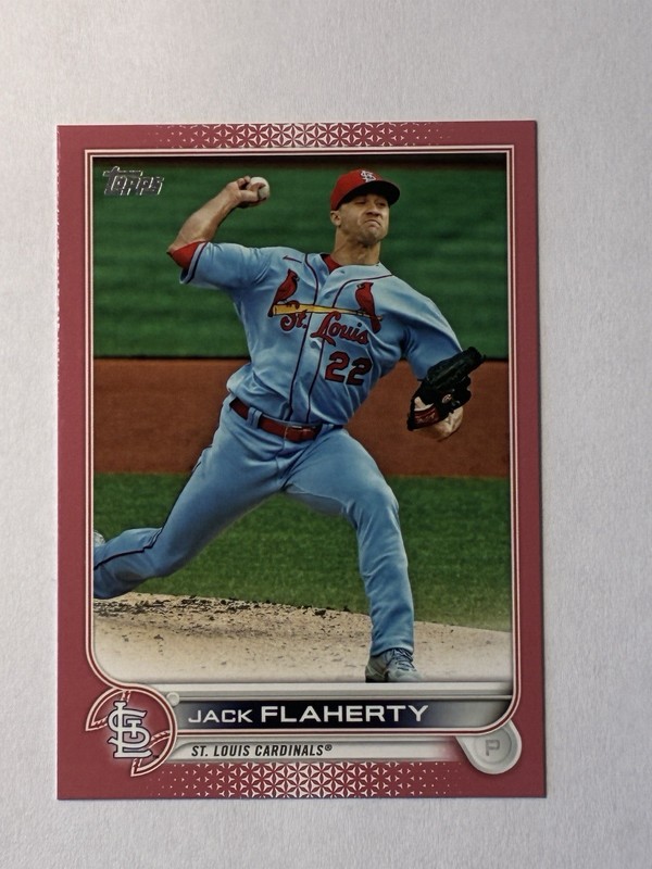 2022 Topps Series 2 – Jack Flaherty #588 Mother’s Day Hot Pink /50