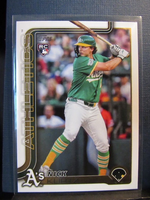 Nick Kurtz 2025 Topps Update Series #US201 Oakland Athletics Rookie Card RC NM