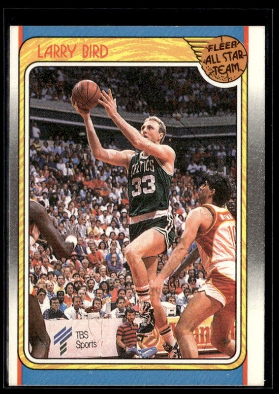 1988-89 Fleer Larry Bird EX/MT set Break #124