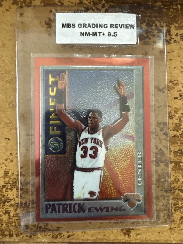 1995-96 Finest #M16 Patrick Ewing Mystery MBS Graded 8.5 NMMT+ New York Knicks