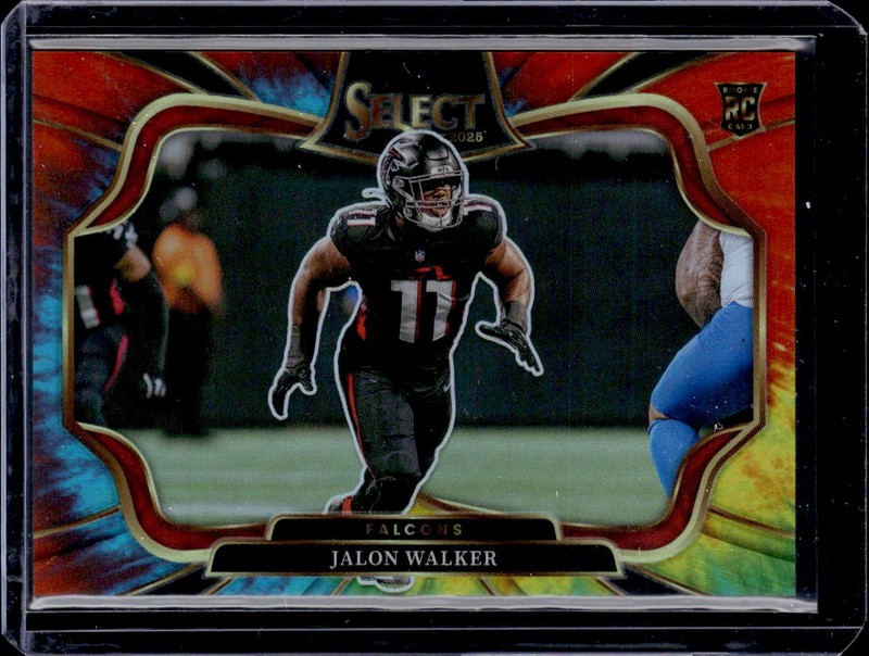 2025 Panini Select #448 Jalon Walker Tie-Dye Prizm #/25