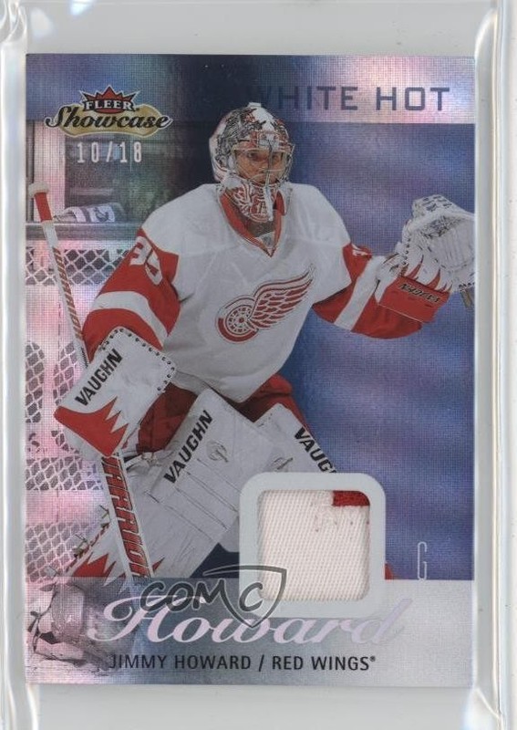 2013-14 Fleer Showcase Tier 1 White Hot /18 Jimmy Howard Jim #26 Patch 1i7p