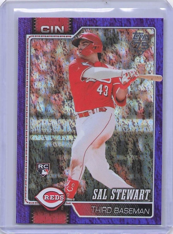2026 Topps #372 Sal Stewart Purple Holo Foil #/250