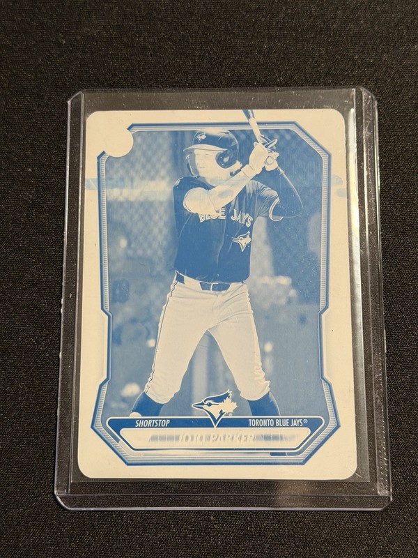 2026 Bowman Jojo Parker Cyan Printing Plate 1/1 Toronto Blue Jays BP-147