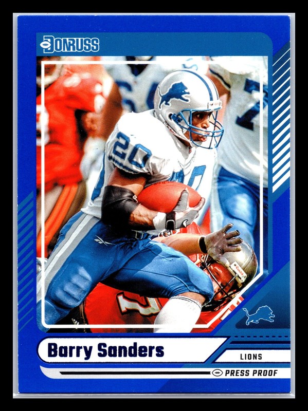 2024 Donruss #266 Barry Sanders Press Proof Blue