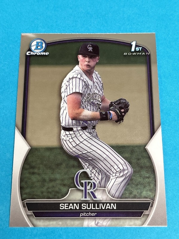 2023 Bowman Draft Sean Sullivan #BDC-88 1st Chrome Rockies Qty Avail