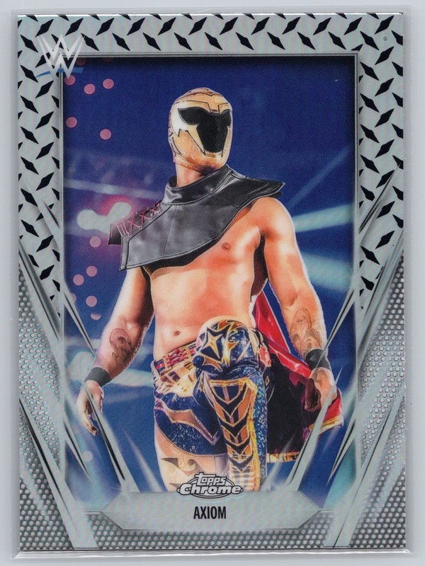 2026 Topps Chrome WWE #131 Axiom Diamond Plate Refractor