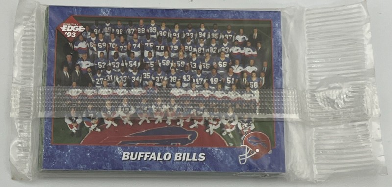 Buffalo Bills Team Card & Players 1993 Collectors Edge Football 10 Card Set Seal