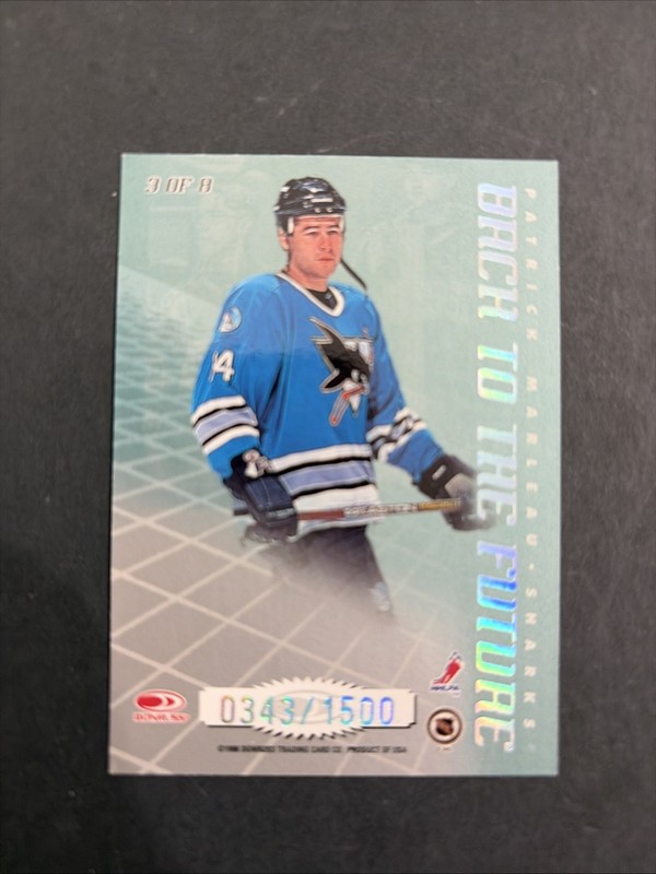 1997-98 Donruss Elite Hockey- Back to the Future Insert #3 SELANNE/MARLEAU /1500