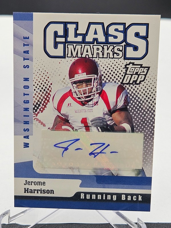 2006 Topps Draft Picks & Prospects Jerome Harrison Class Marks Auto RC #CM-JH