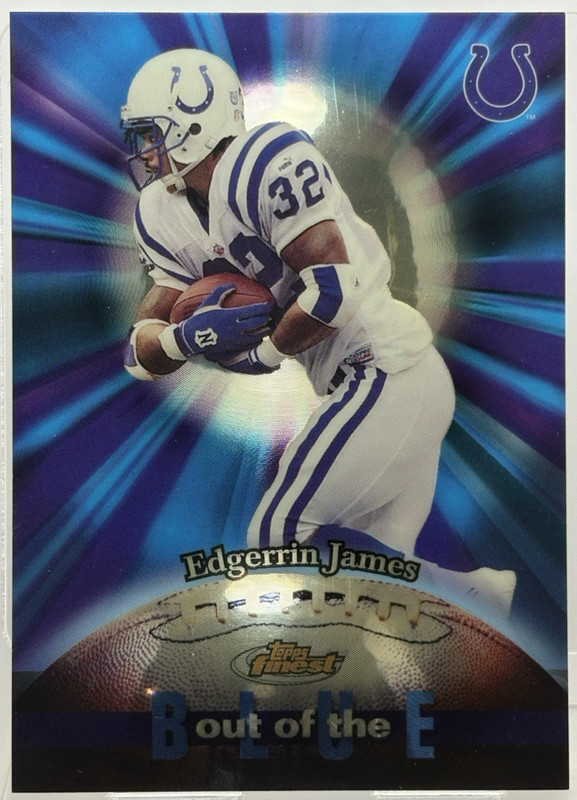 2000 Topps Finest – Out of the Blue Edgerrin James #B13 – Indianapolis Colts