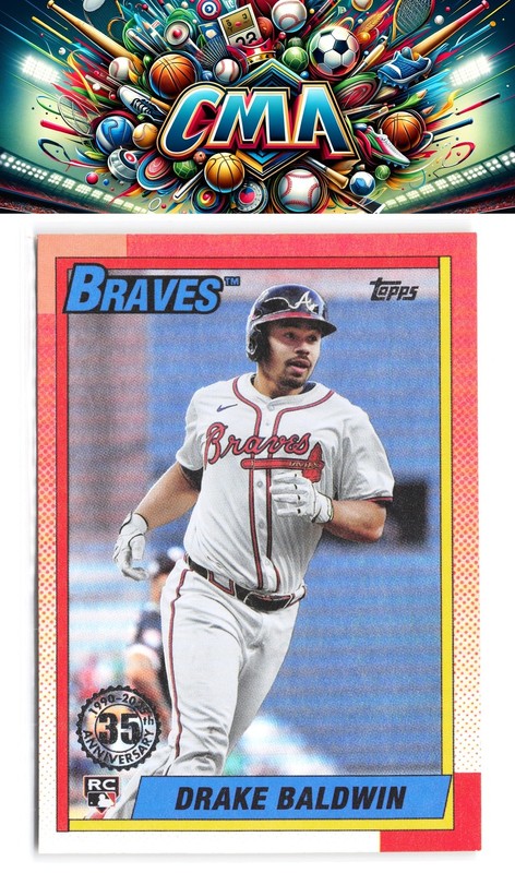 2025 Topps Update #U90-32 Drake Baldwin 1990 Topps Baseball 35th Anniversary