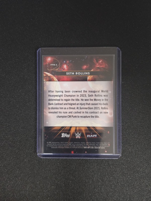 2026 Topps Cosmic Chrome WWE Seth Rollins Planetary Pursuit - Mercury AL2 gallery