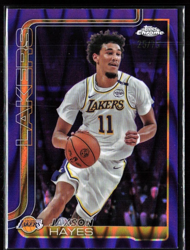 2025-26 Topps Chrome – Jaxson Hayes #125 Purple Wave Refractor /75