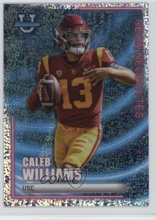 2022-23 Bowman U Neon Neophytes Speckle Refractor Caleb Williams #NN-1 0jr6