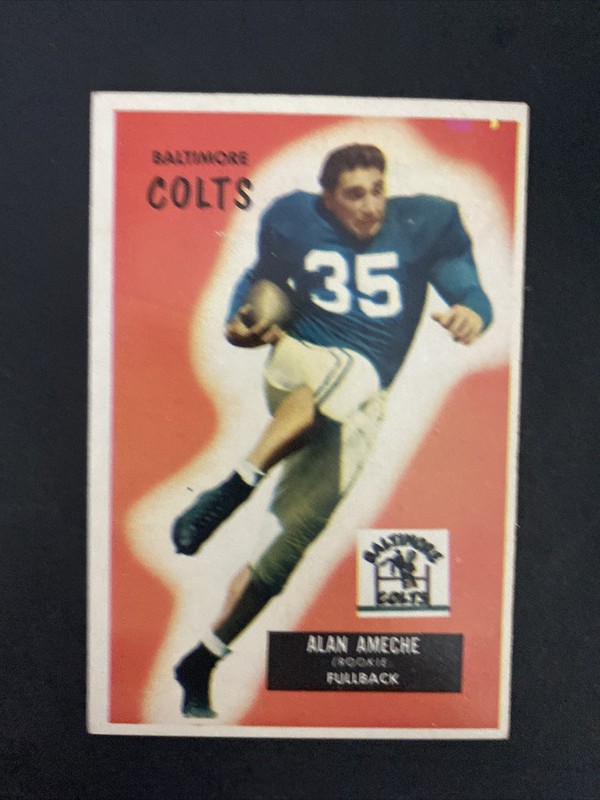 1955 BOWMAN # 8 ALAN AMECHE. RC VB 1022