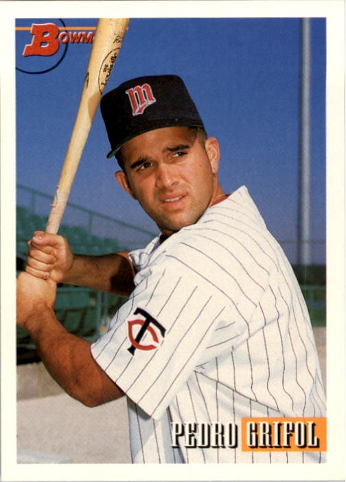 1993 Bowman Baseball Card #185 Pedro Grifol RC