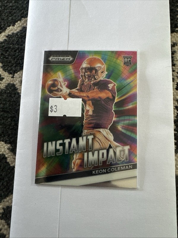 2024 Prizm Football Draft Keon Coleman RC Instant Impact II-KC MINT🔥