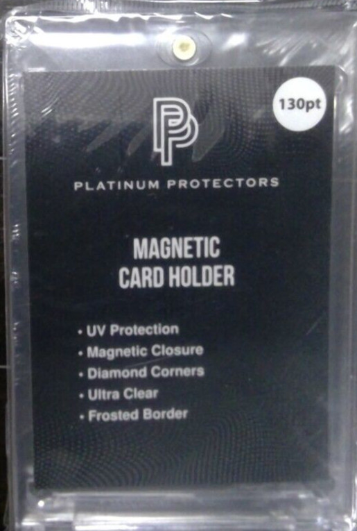 Platinum Protectors Magnetic Card Holder 130pt 5 Pack for Jersey Patch Cards