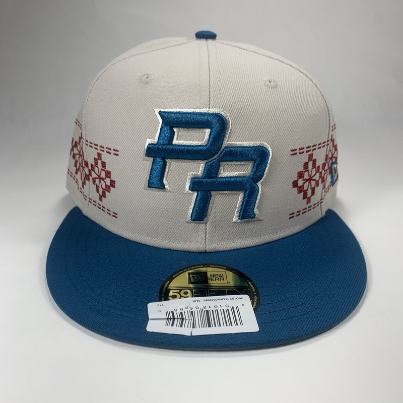Puerto Rico New Era 59Fifty Baseball Soccer Blue Fitted Hat Cap Men’s 7 1/2