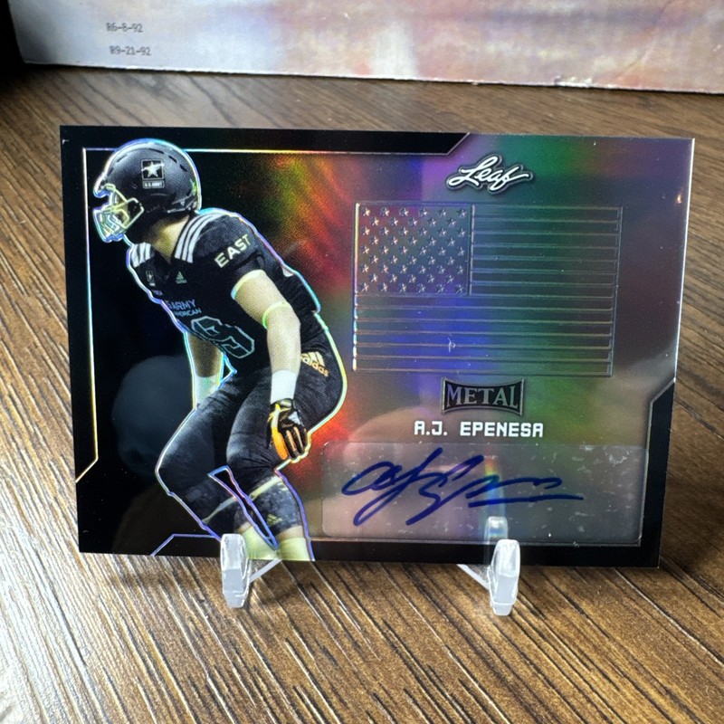 2017 Leaf Metal U.S. Army All-American Bowl – A.J. Epenesa Black Prismatic /5