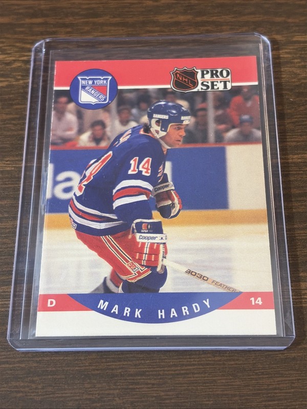 1990-91 Pro Set – Mark Hardy #489 New York Rangers (A)