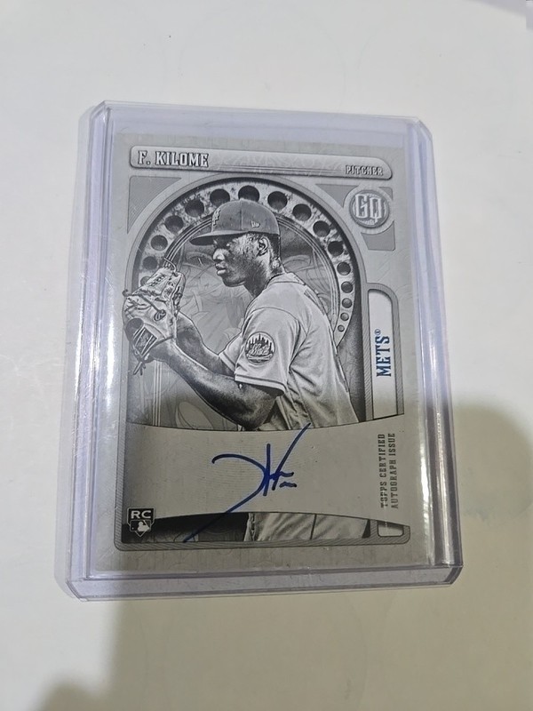 2021 Topps Gypsy Queen Black & White /50 Franklyn Kilome #GQA-FK Rookie Auto RC