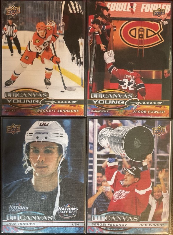 2025-26 Upper Deck Extended Canvas Base, Young Guns & SPs **You Pick From List**