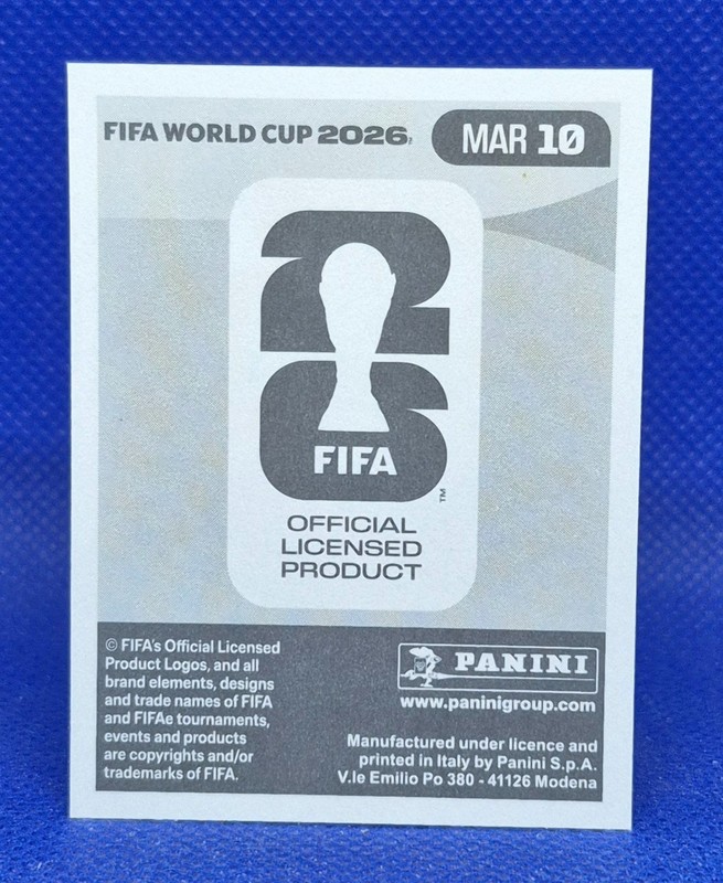 2026 Panini FIFA World Cup Sticker Sofyan Amrabat #MAR 10 - Morocco gallery