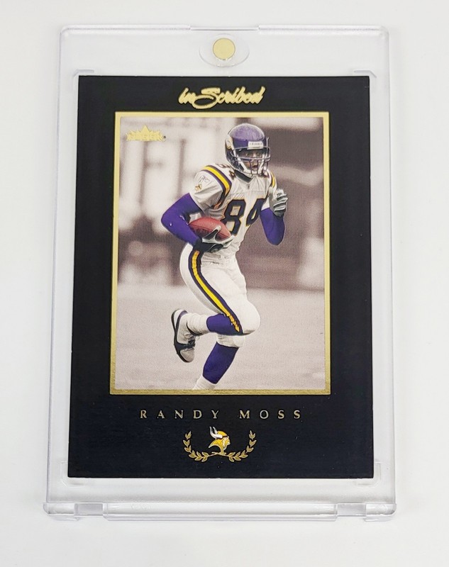 MINT BLACK & GOLD BORDER 2004 Fleer Inscribed Randy Moss #18 MINNESOTA VIKINGS