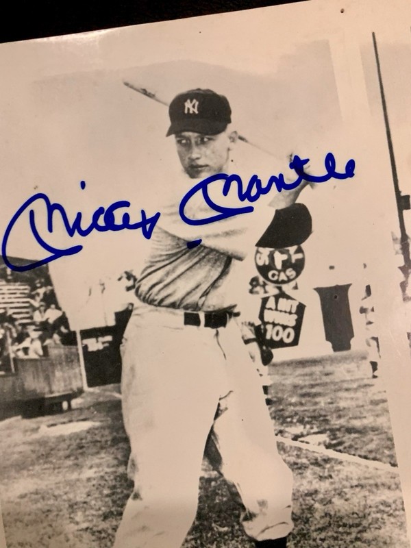 Mickey Mantle Signed Autographed Photo Rookie No.6 1951 Beckett Auth Gem Mint 10 gallery