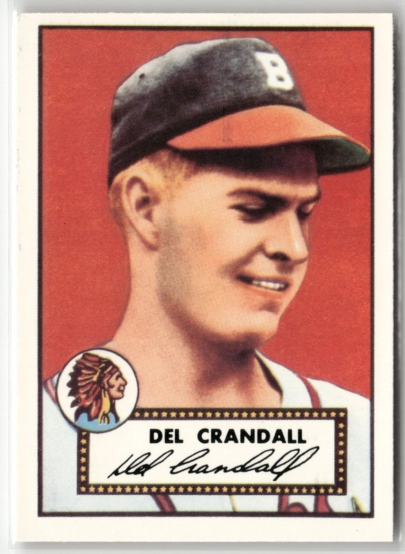 1983 Topps – 1952 Topps Reprints – Del Crandall #162 Braves