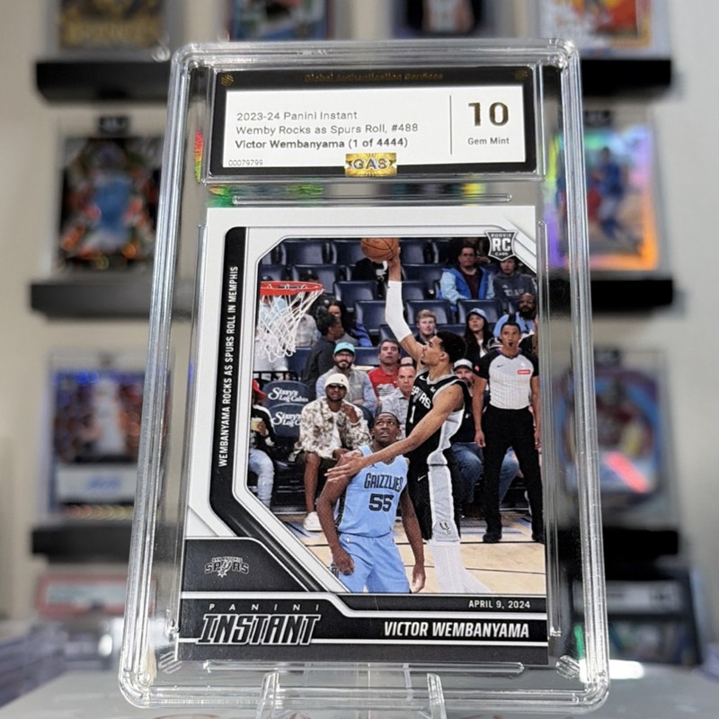 Panini 2023-24 Instant Victor Wembanyama #488 Rookie Spurs Serial Numbered /4444