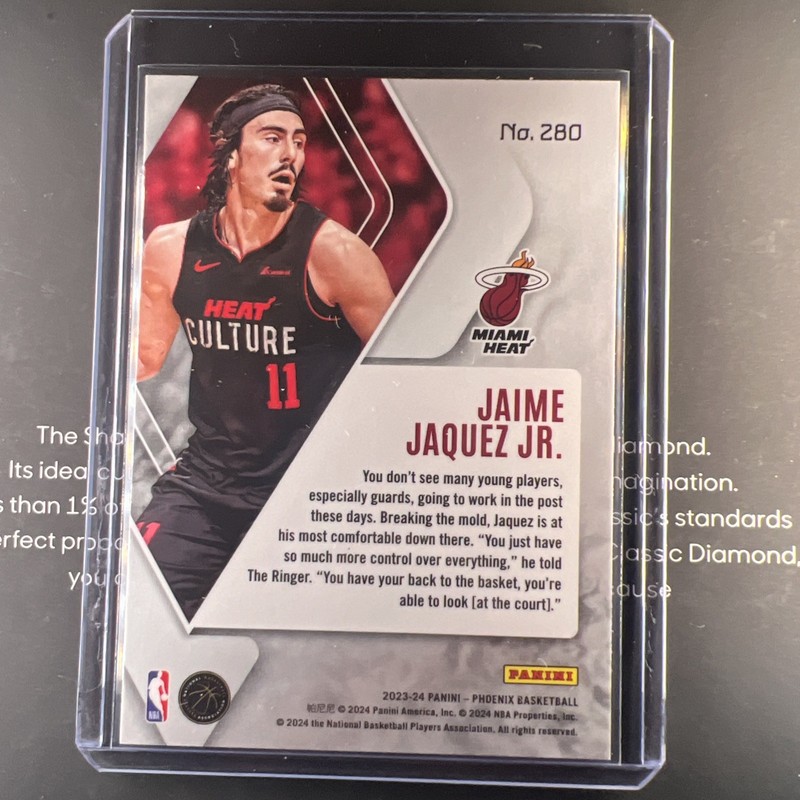 2023-24 Panini Phoenix - Rookies Jaime Jaquez Jr. #280 Teal Lazer Phoenix (RC) gallery