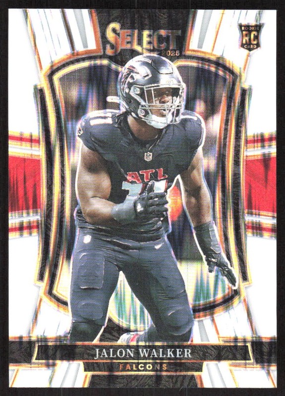 1493K 2025 Panini Select #146 Jalon Walker White Prizm Shock #/799