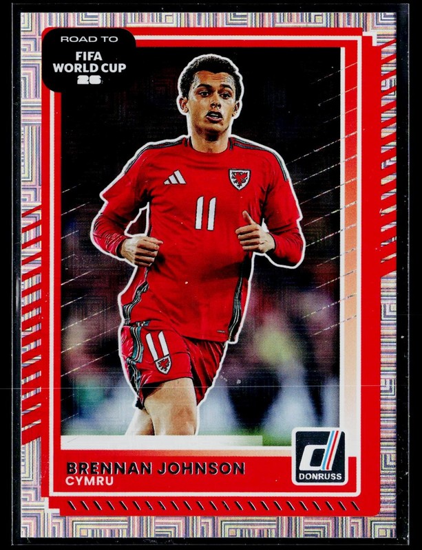 Brennan Johnson 2025-26 Donruss Road to FIFA World Cup Maze #1 Wales