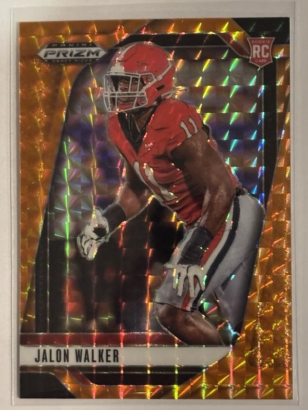 2025 Panini Prizm Draft Picks – Jalon Walker #30 Orange Finite Prizm /39 (RC)