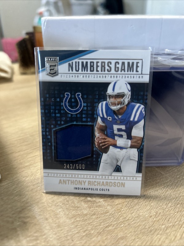 2024 Donruss Elite Anthony Richardson Numbers Game Jerseys #/500 Colts