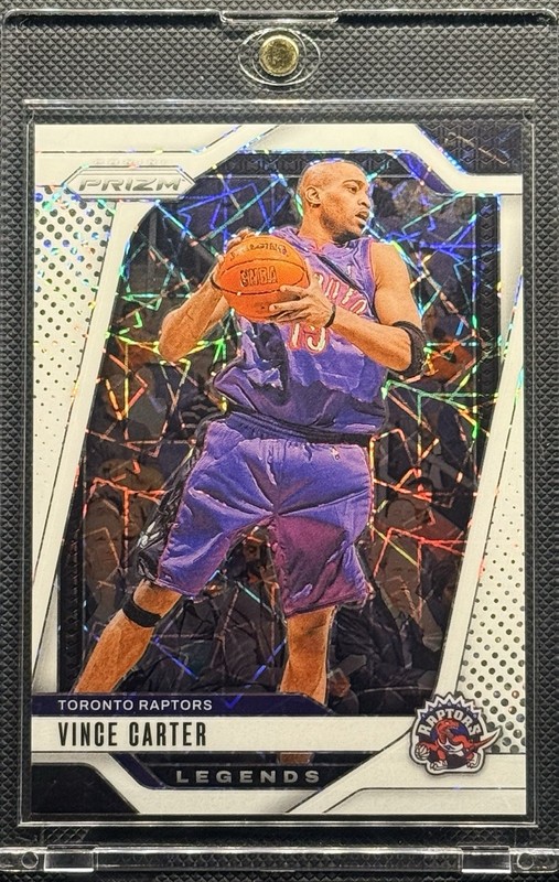 2024-25 Panini Prizm – Legends Vince Carter #295 White Lazer Prizm /275