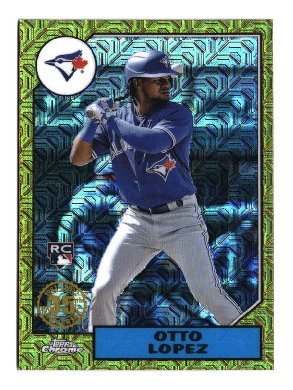 2022 Topps Otto Lopez 1987 Topps 35th Anniversary Chrome #T87C2-65 Rookie