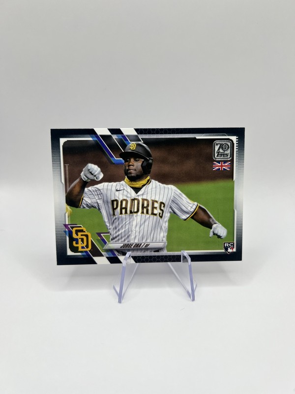 2021 Topps UK Edition – Jorge Ona #215 Black /125 (RC) – Padres￼￼