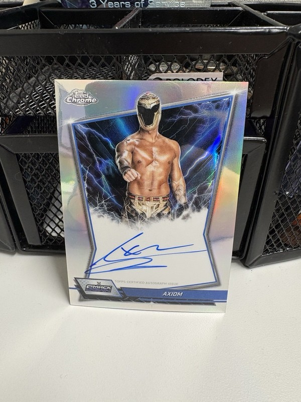 2026 Topps Chrome WWE Axiom Blue Smackdown Autograph