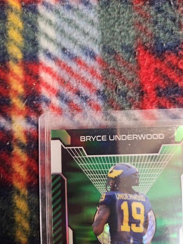 2025 LEAF OPTICHROME HOLO ROOKIE AUTO 2/6 BRYCE UNDERWOOD MICHIGAN WOLVERINES 🔥 gallery