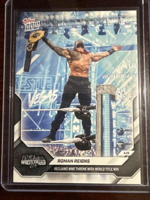 Roman Reigns Wrestlemania 2026 WWE Topps NOW Card 51 – ON HAND