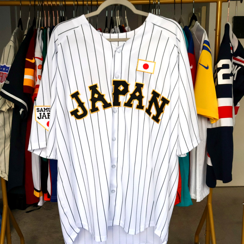 Japan National Baseball Team Jersey Gota Imanaga #16 Pinstripe Stitched XL NWOT