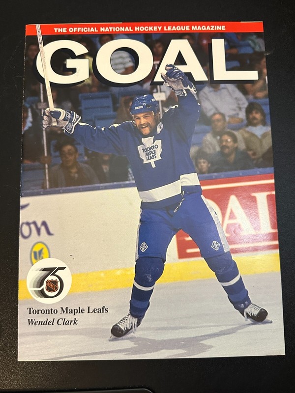 GOAL National Hockey League Official 75th Anniversary Issue Toronto Maple Leafs
