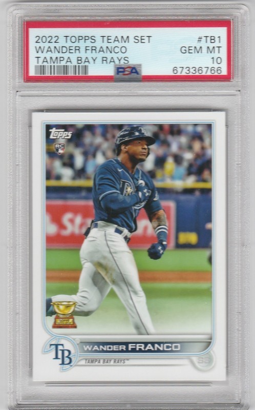 Psa 10 Gem Mint 2022 Topps Team Set Wander Franco Rc #Tb-1