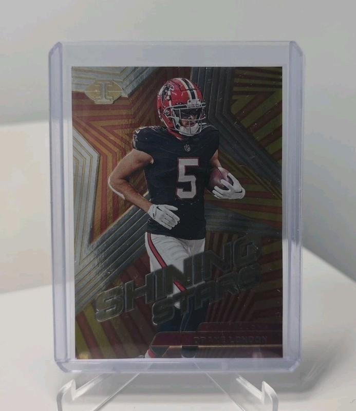 2023 Illusions Drake London Shining Stars #7 Atlanta Falcons NFL Football Insert